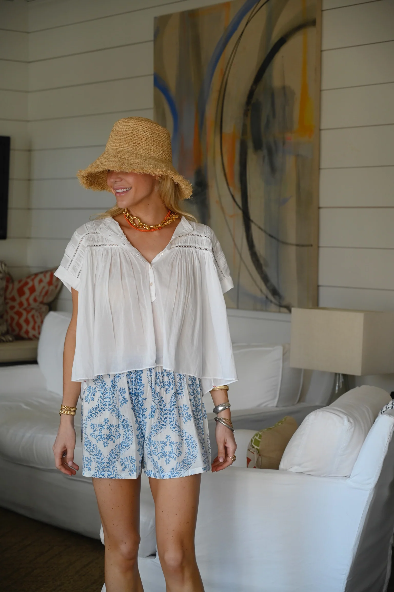 Boxer Shorts - Blue Lace - Image 3