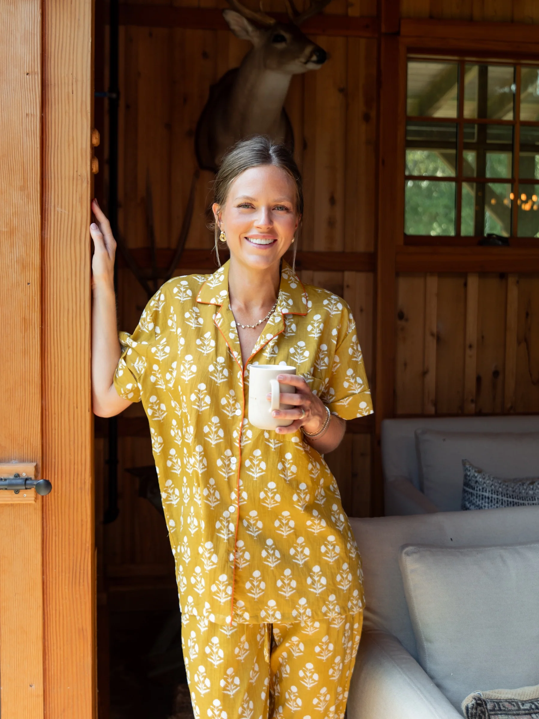 Butterscotch Bouquet Pajama Set - Short / Long - Image 5