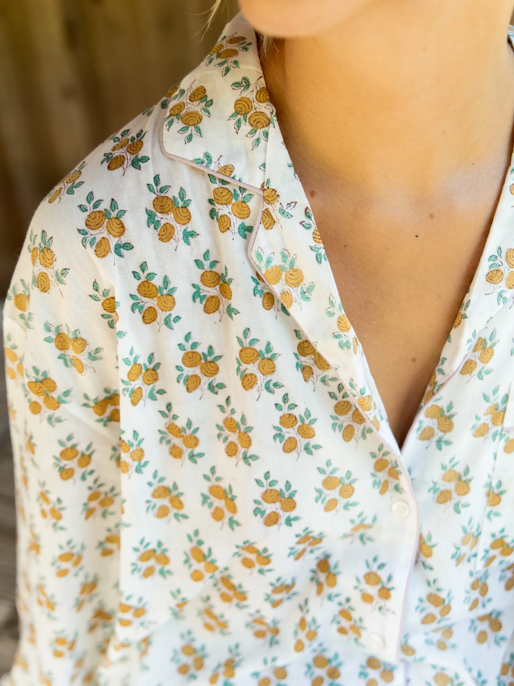 Citrus Garden Pajama Set - Long/Short - Image 5