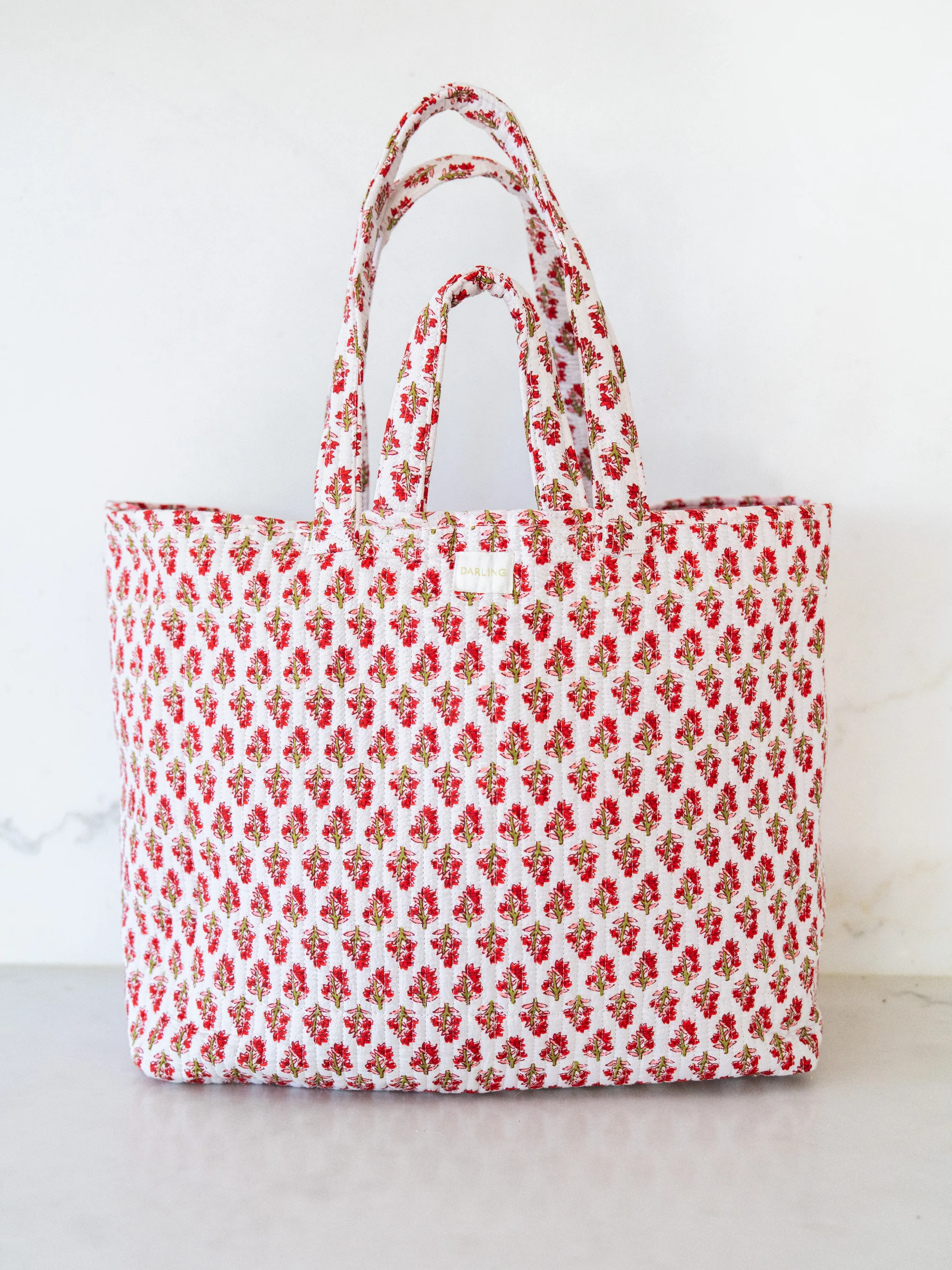 Darby Tote - Poinsetta Garden - Image 3