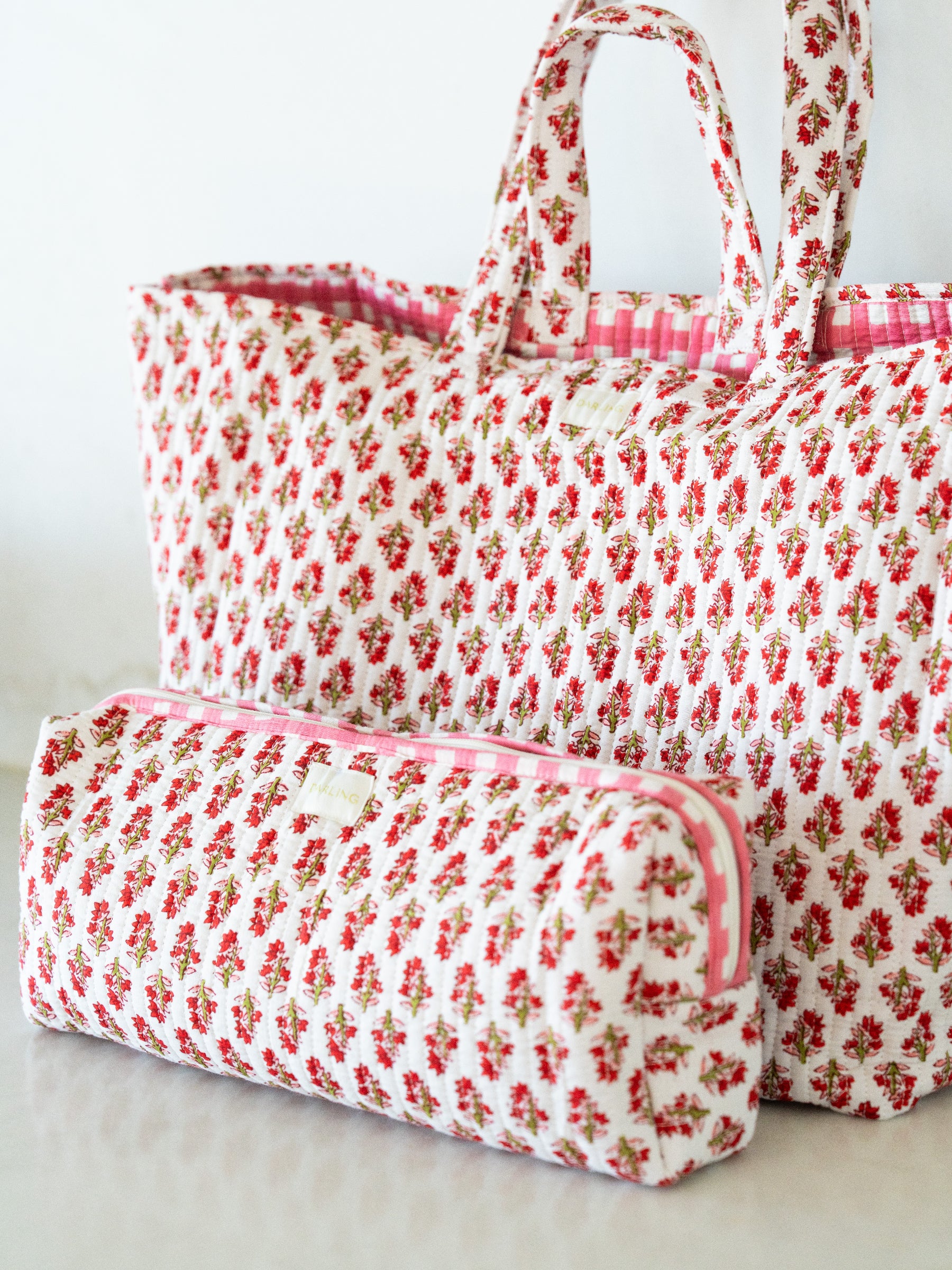 Darby Tote - Poinsetta Garden - Image 4