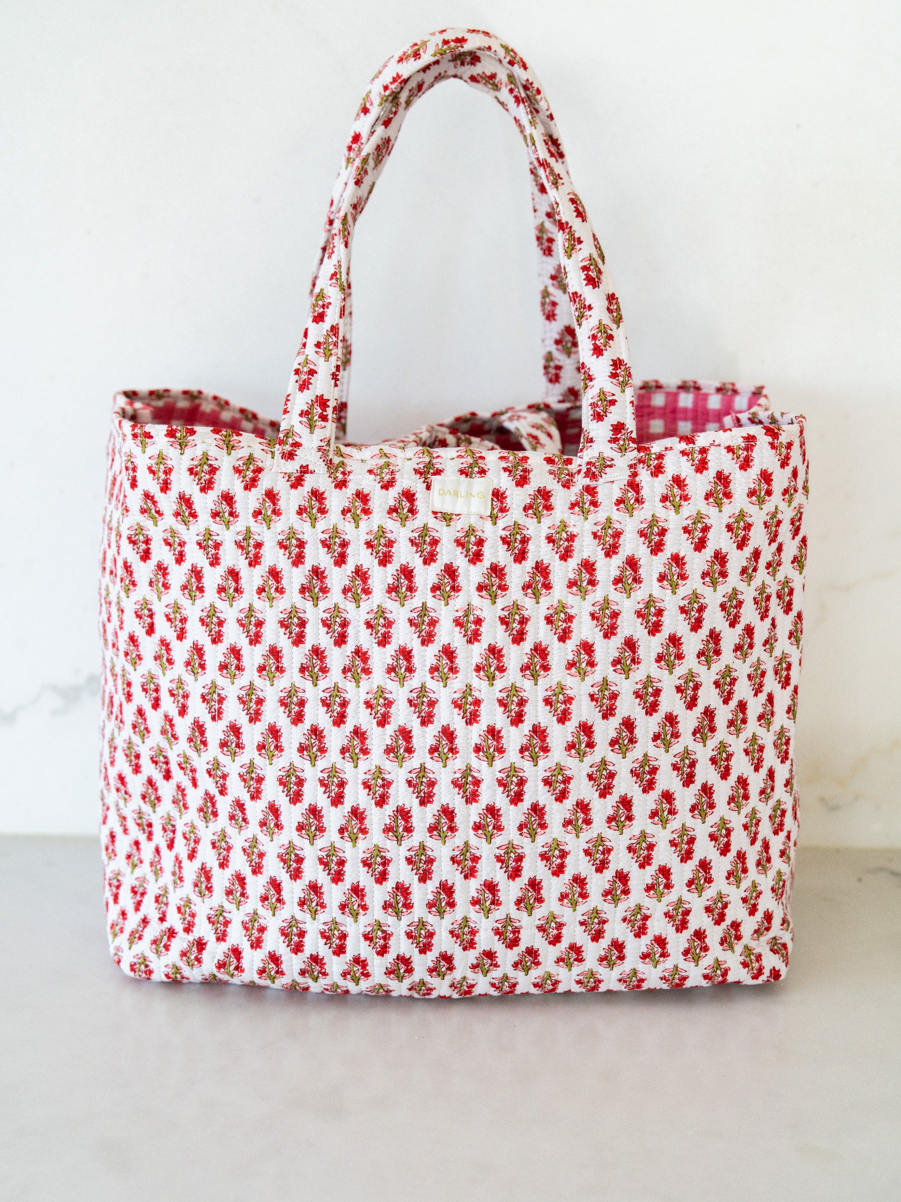 Darby Tote - Poinsetta Garden - Image 6