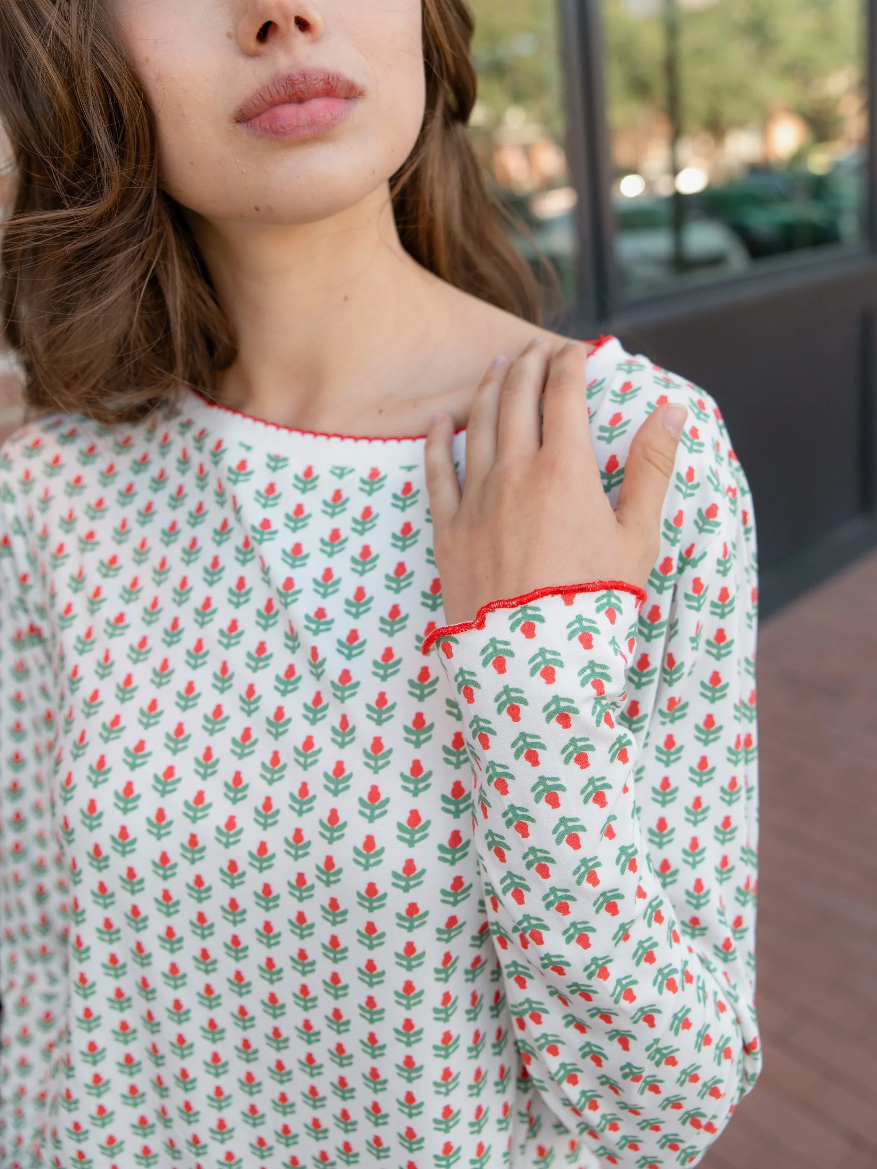 Hollyberry Long Short Pajama Set - Image 3