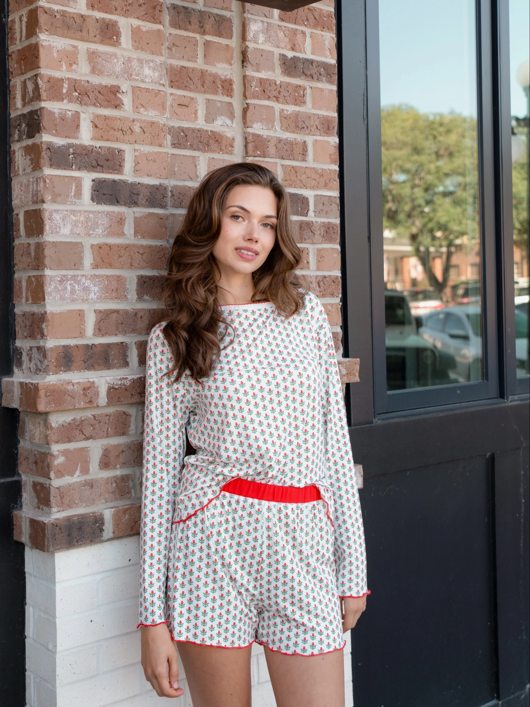 Hollyberry Long Short Pajama Set - Image 4