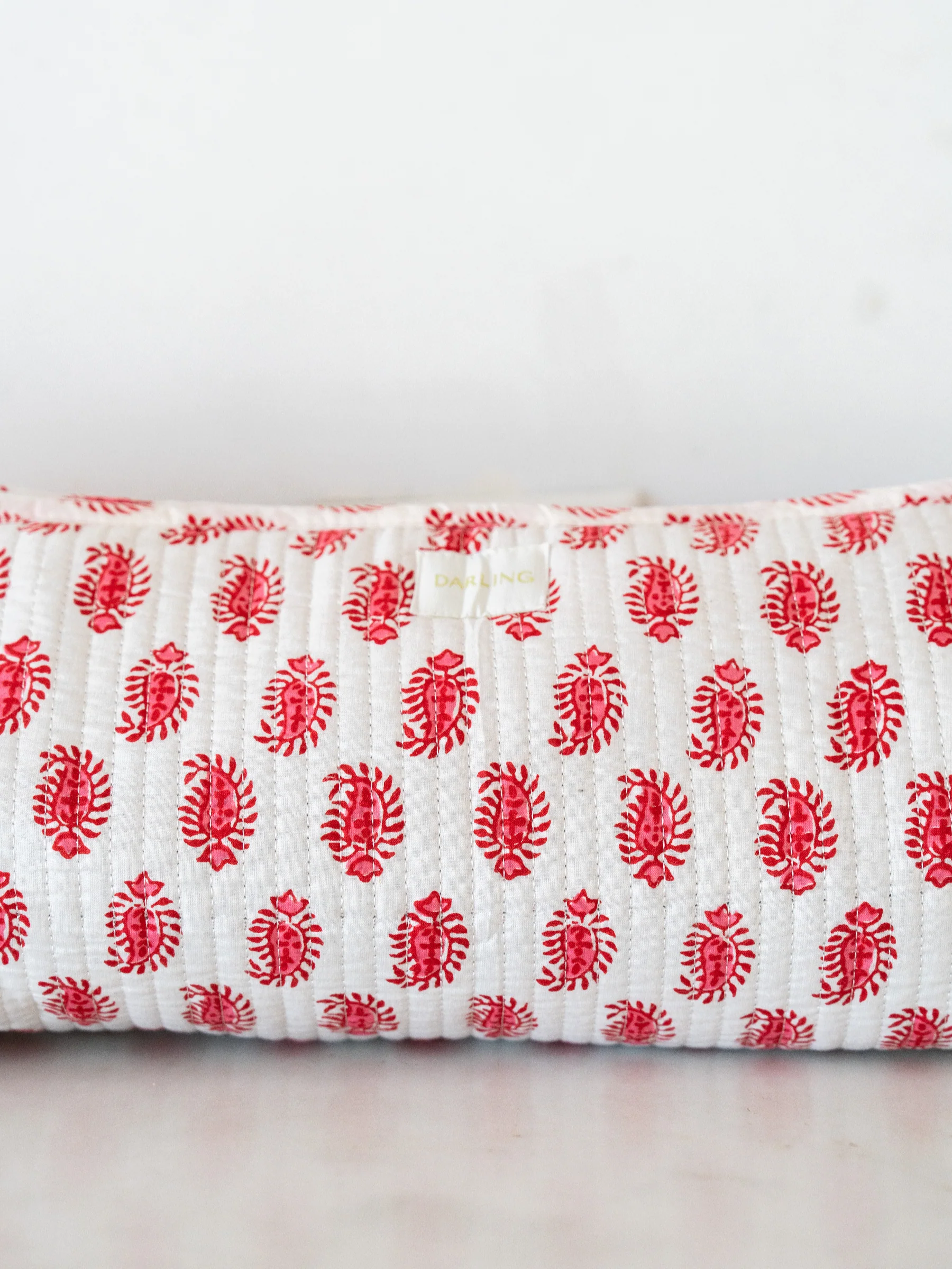 Quilted Hair Tool Bag - Pinkberry Paisley - Image 3