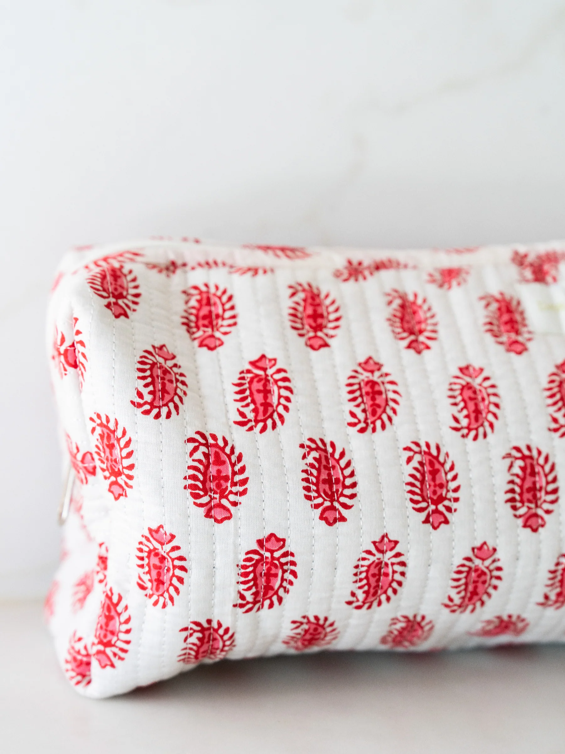 Quilted Hair Tool Bag - Pinkberry Paisley - Image 4