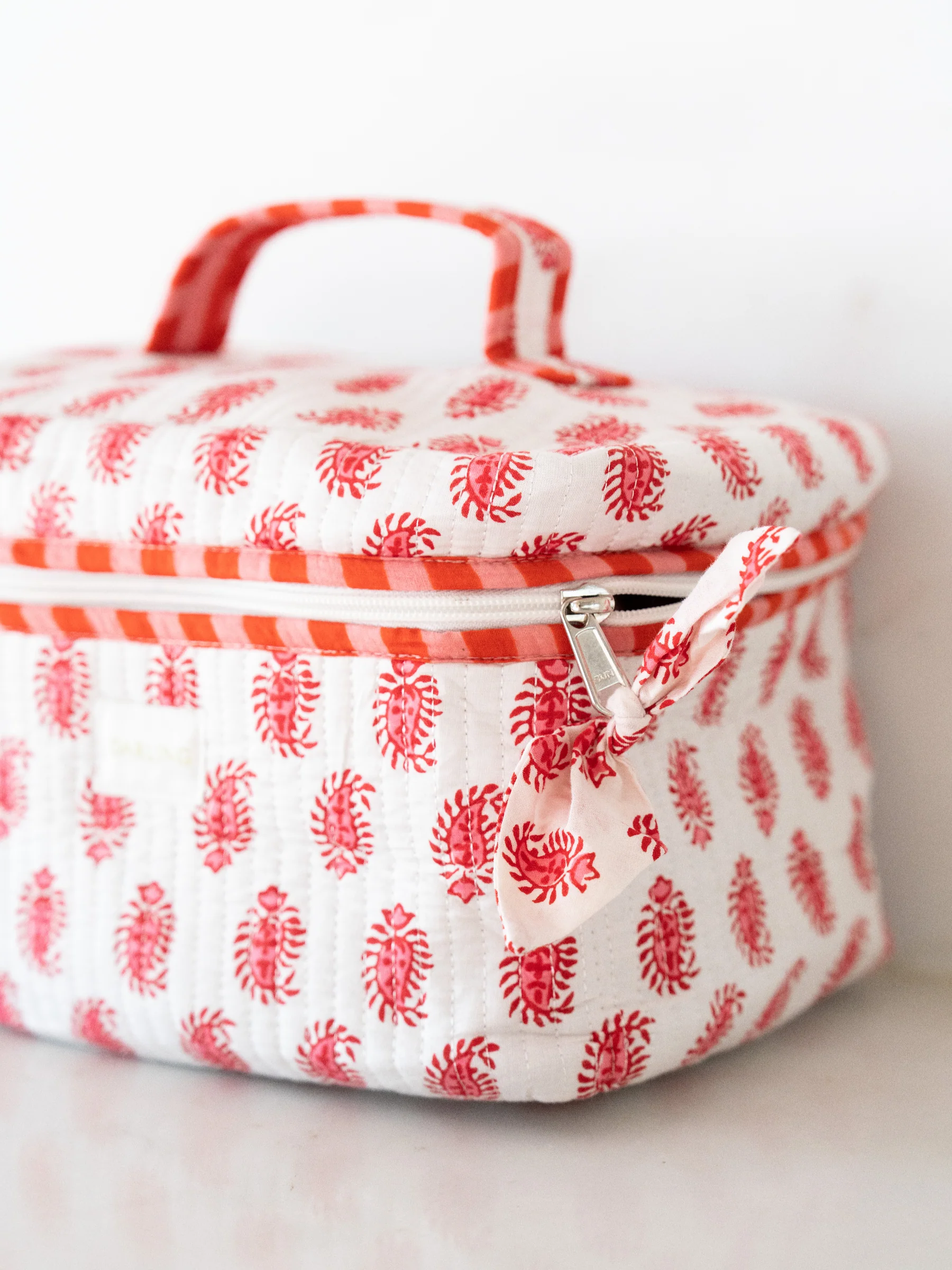 Quilted Train Case - Pinkberry Paisley - Image 5