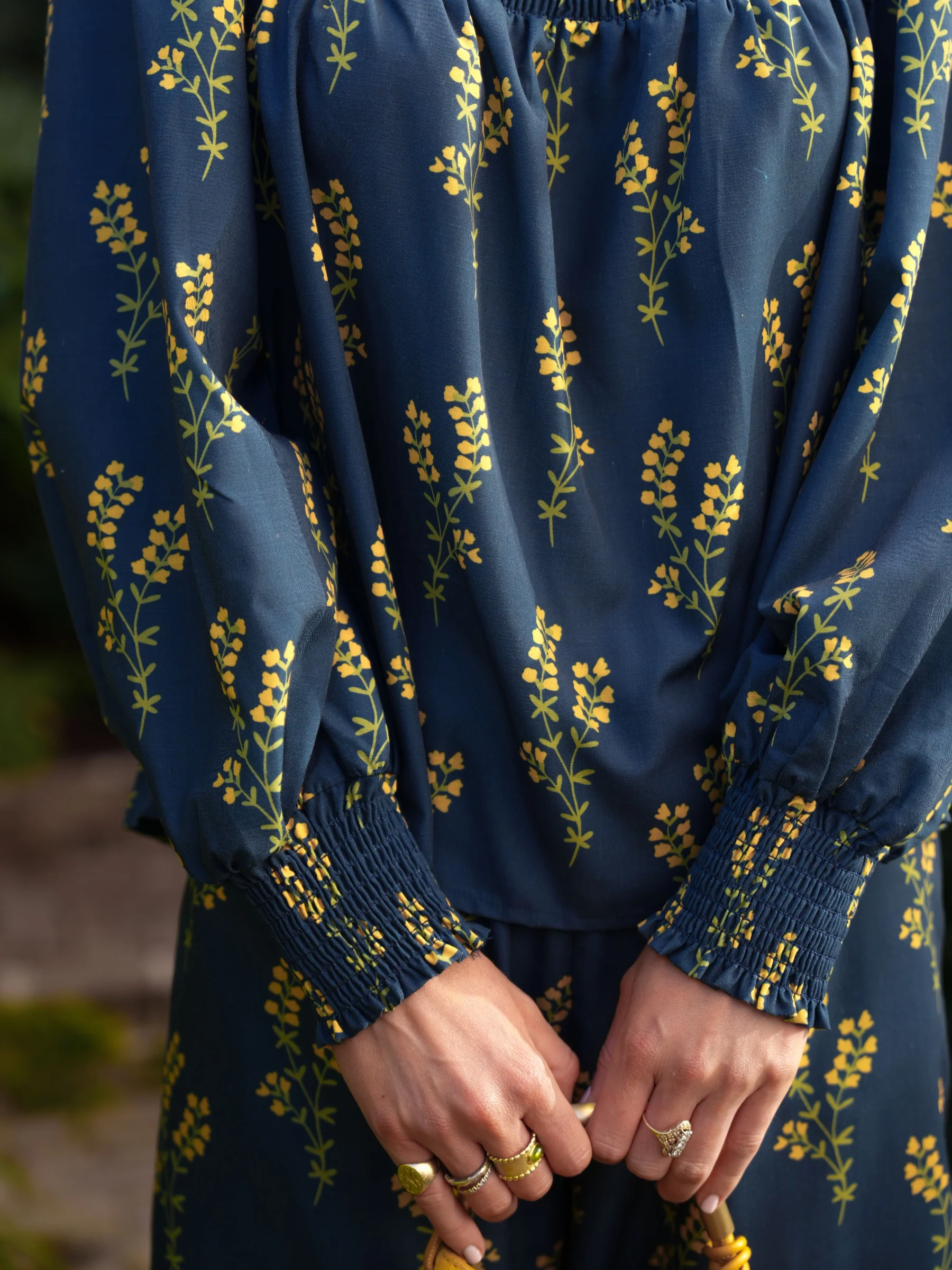 The Lila Set -  Navy Sprig - Image 7