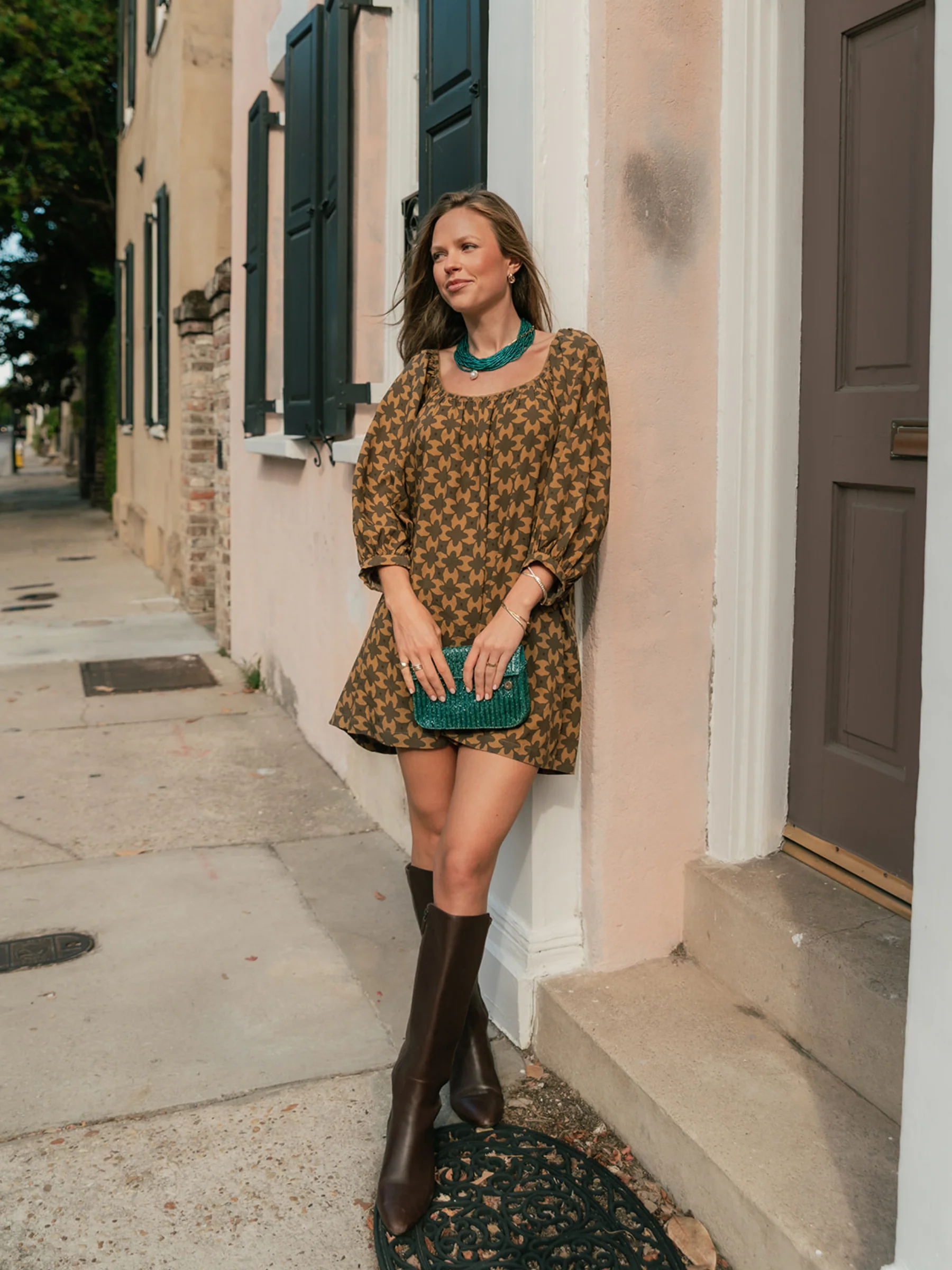 The Mandy Set - Latte Geo Floral - Image 3