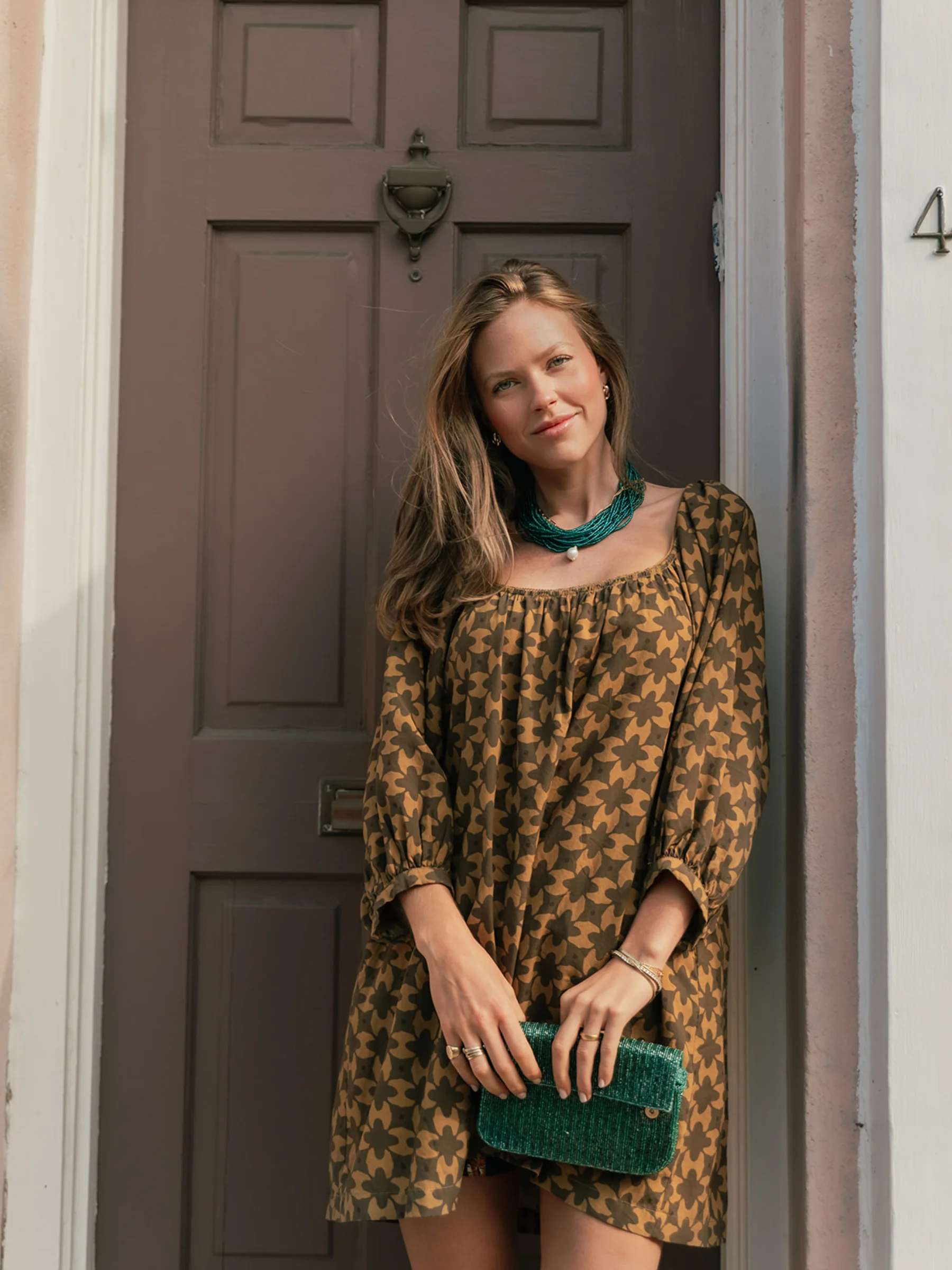 The Mandy Set - Latte Geo Floral - Image 5