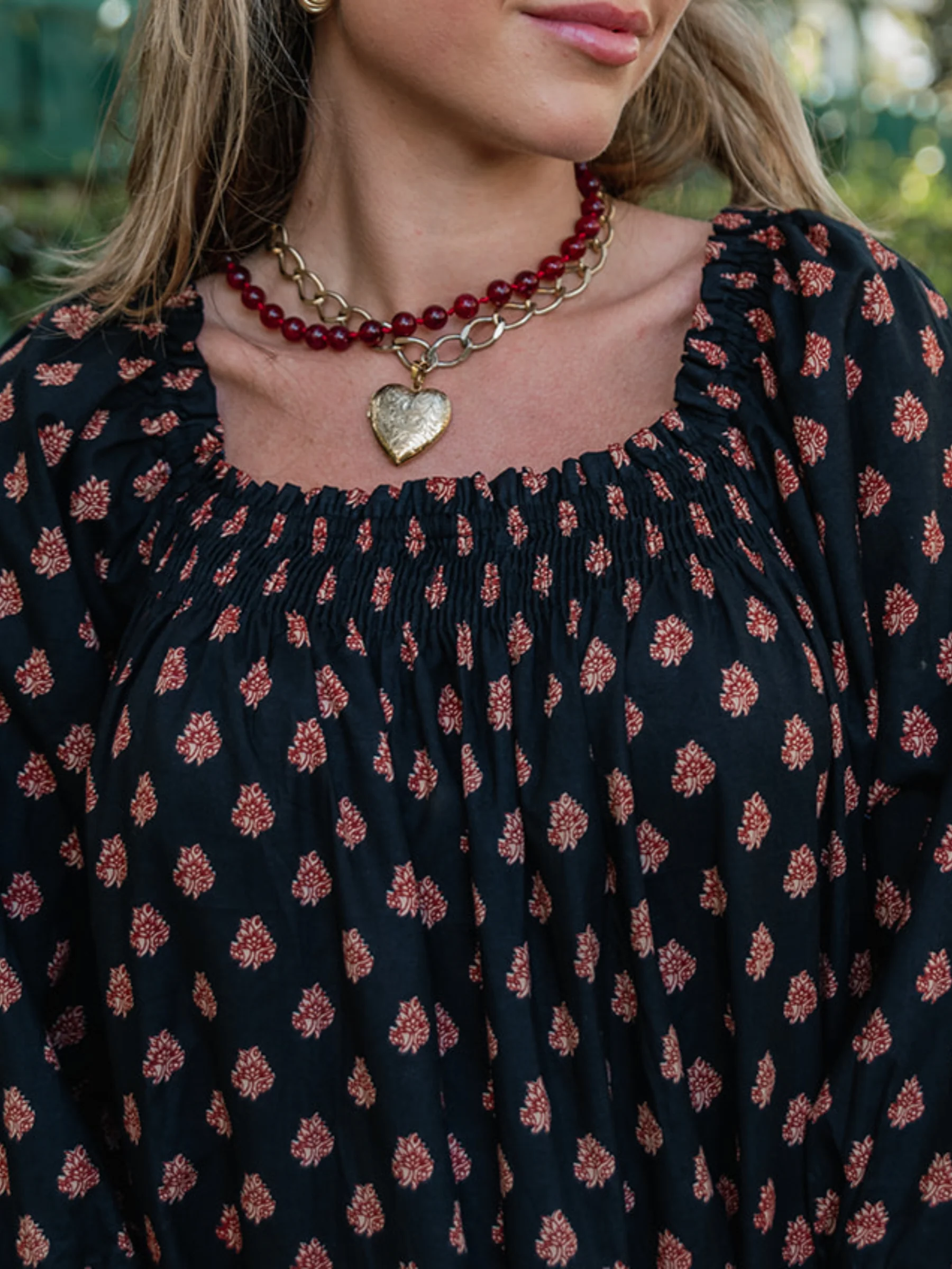 The Sweet and Short Set 3/4 Sleeves- Ember Bloom - Image 5