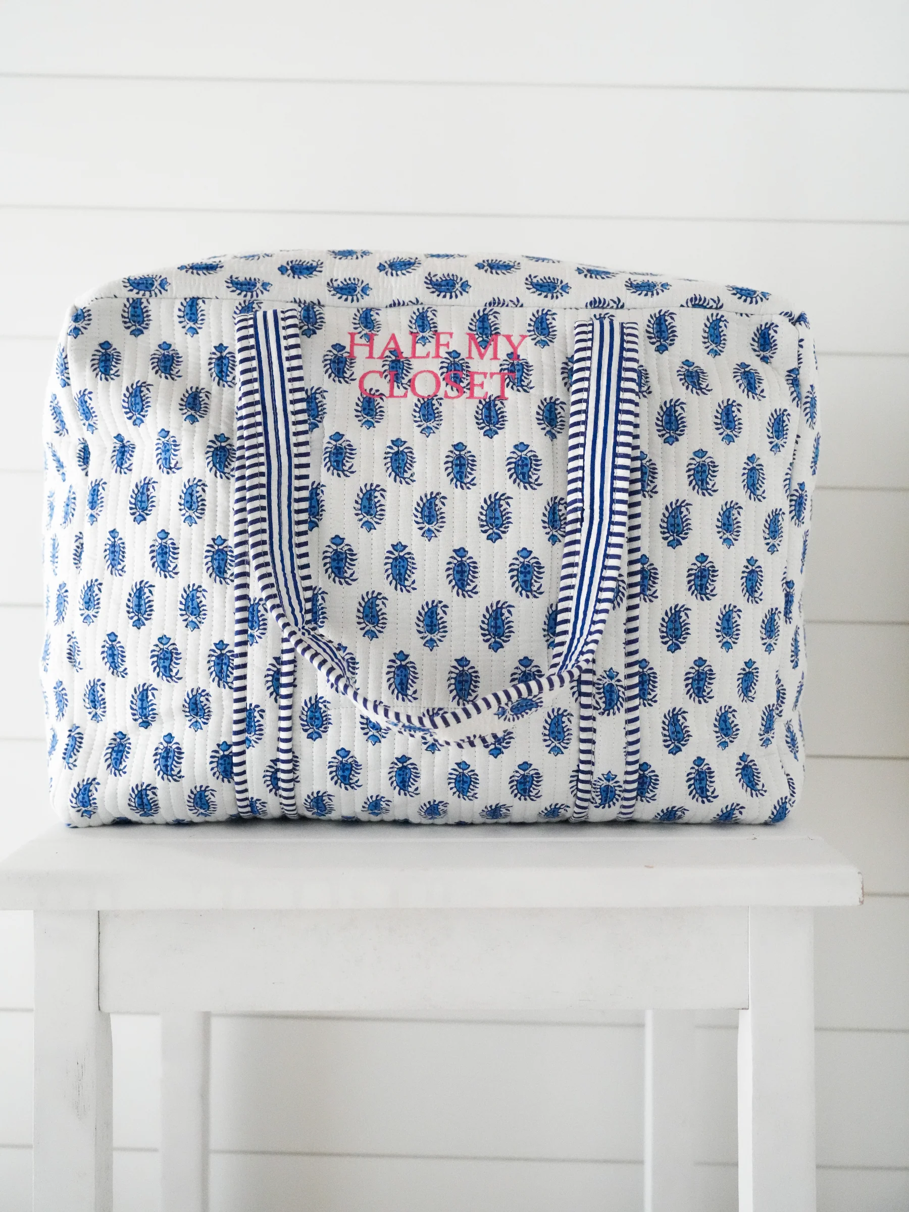 Weekender Bag - Blueberry Paisley "Half My Closet" - Image 6