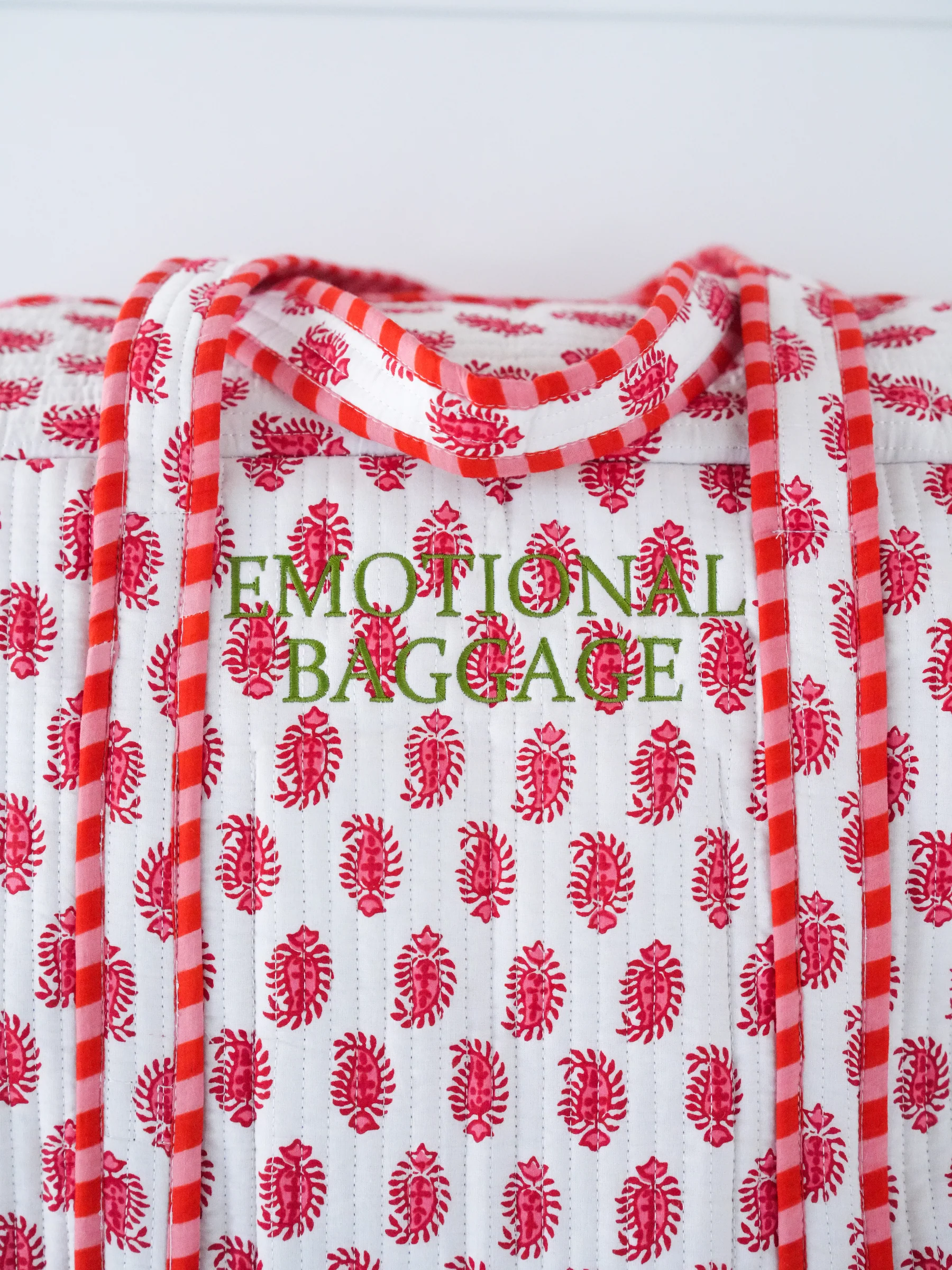 Weekender Bag - Pinkberry Paisley "Emotional Baggage" - Image 3