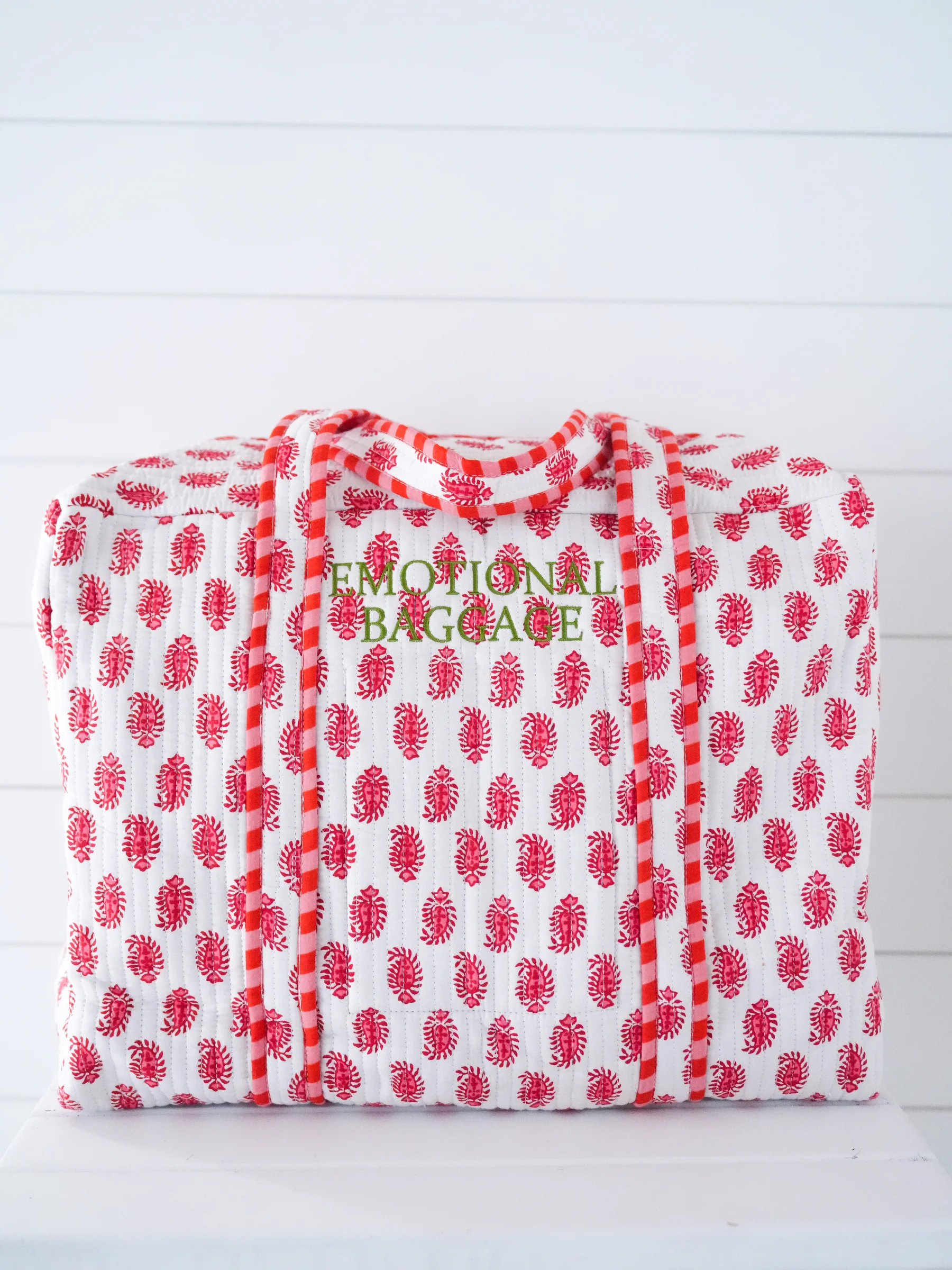 Weekender Bag - Pinkberry Paisley "Emotional Baggage" - Image 6